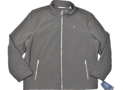 Tommy Hilfiger Men's XXL Black Softshell Jacket Water Wind Resistant Breathable