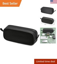 Sophisticated Black Electronics Organizer Bag - Ideal for Travel  Cables