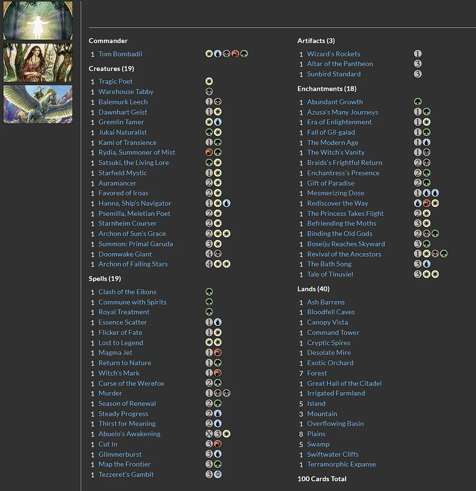 Tom Bombadil MTG EDH Commander Deck | Saga Tribal! Magic the Gathering - Image 2 of 4