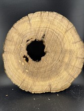 Rustic Round Cut Live Edge Hickory Epoxy Project Wood Slab 105   