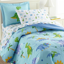 Dinosaur Land 5-Piece Twin Bedding Set - 100 Cotton Comforter Sheets