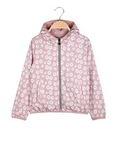 Pink Girl Giacca a vento da bambina doubleface con cappuccio - rosa