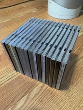 Lot of 15 CD Jewel Cases Empty Clear  Black Used Standard Size