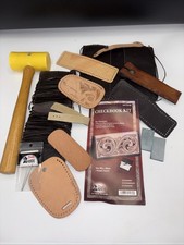 Tandy Leather Checkbook Kitt 4179-00 Plus Misc - Partially Complete