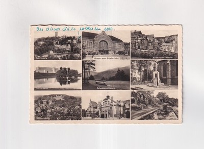 F1881) Postcard postcard greeting from Bielefeld station Oetkerhalle Sparrenb...