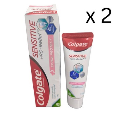 2 X Colgate Sensitive Pro-Relief Extra Protect Toothpaste 110g Lower Sensitivity