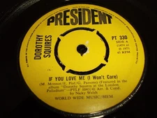 Dorothy Squires - If You Love Me (I Won't Care), 7", (Vinyl)