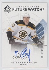 2017-18 SP Authentic Auto Future Watch 961/999 Peter Cehlarik #143 Auto 10r6