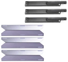 Replacement Burners and Heat Plates for Jenn Air Gas BBQ Grill 720-0062 720-0063