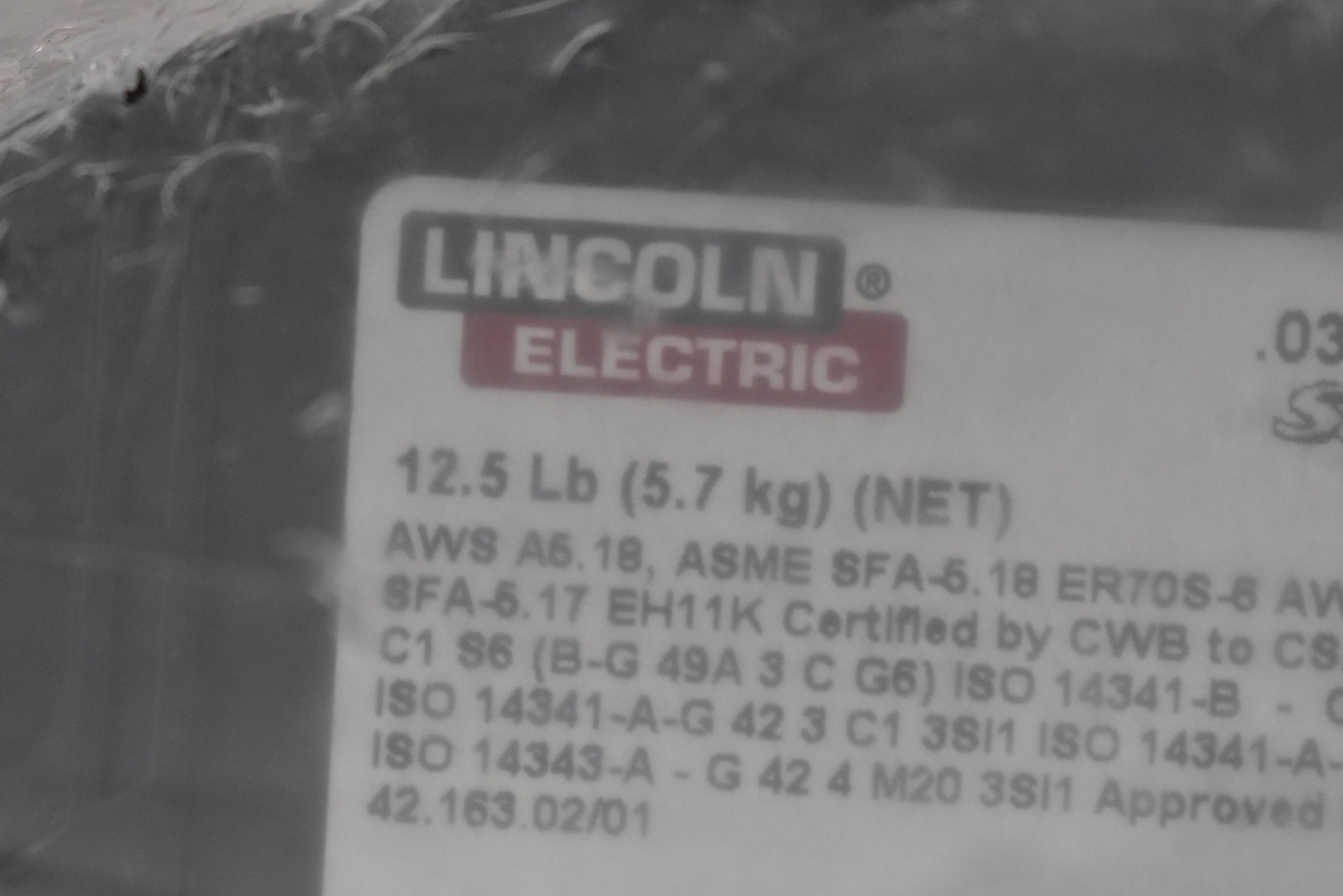 Lincoln Electric SuperArc L-56 ER70S-6 .030 0.8mm Welding Wire 12.5 lb ED023334