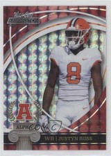 2021 Alumination NIL Collegiate Edition Alpha Holo-Lux Red 5/5 Justyn Ross 0rp7