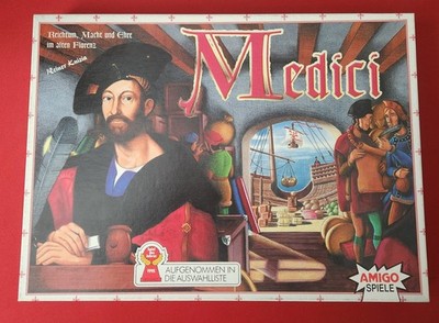 Medici Board Game Amigo Spiele Reiner Knizia 1995 German Ed. w/ ENG Instructions