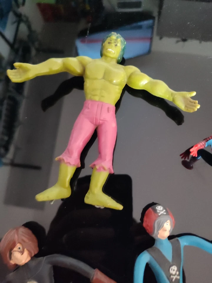 lotto action figure In Gomma e Plastica Vintage Molto Belli Come Ricordi - Immagine 3 di 4