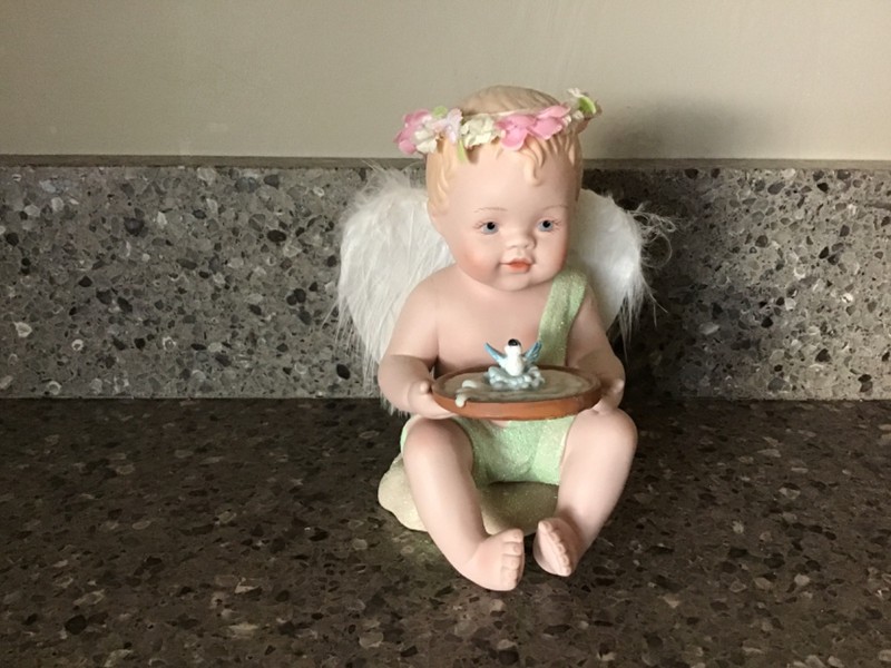 1995 Hamilton Collection Angel Doll Figurine - Cleanliness Is Next To Godliness