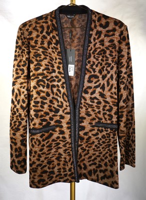 MISOOK ANIMAL PRINT JACKET SZ L NEW