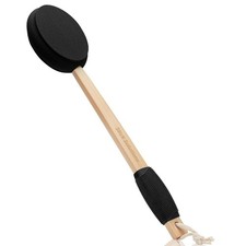 Easy Reach Back Lotion Applicator 17 Inch Black Washable Self Tanner Applicator