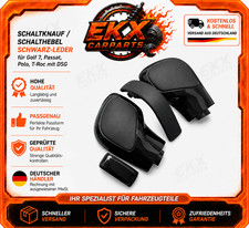 Schaltknauf 4-tlg. Schwarz Glanz Leder Optik für VW Golf 6 7 GTI R mit DSG
