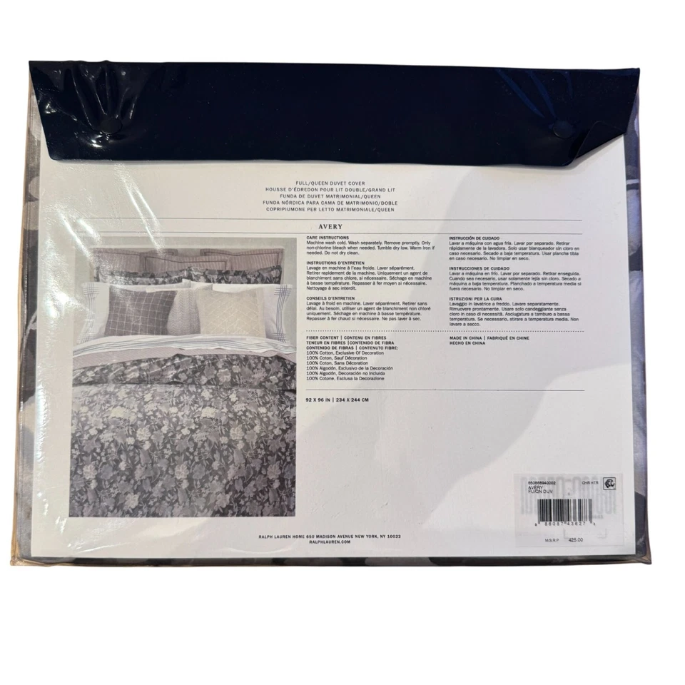 Ralph Lauren Avery Bedding Collection Floral Duvet Cover Full/Queen NEW - Image 2 of 4