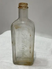 Vintage Clear Rawleigh's Medicine Bottle - 8.5" tall