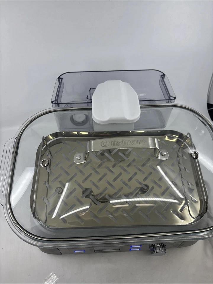 Cuisinart STM-1000 CookFresh Digital Glass Steamer White Stainless Steel - Image 3 of 4