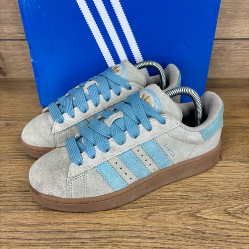 Adidas Campus 00s scarpe da ginnastica donna taglia UK 5,5 scamosciate grosse blu - Foto 4 di 9