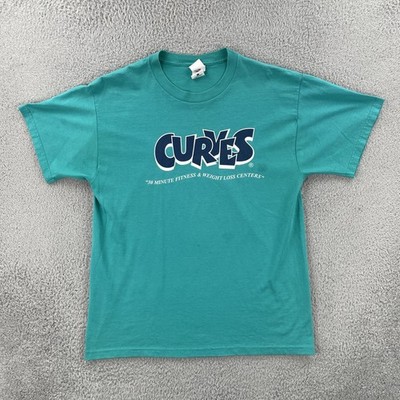Vtg Fruit Of The Loom Best Men s Large Green Shirt Curves 30 Minute Fitness Tee
