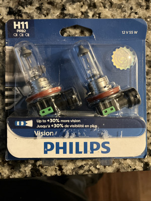 2Pk Philips H11PRB2 Vision Headlight H11 Bulbs 12V 55W  for 2015-2018 Ford F150
