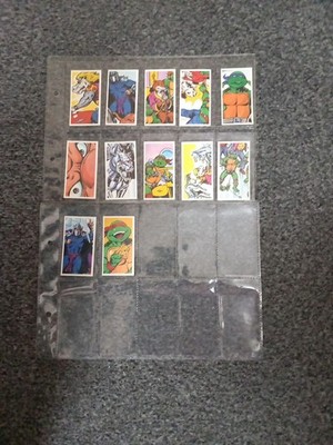 Vintage 1990 Brooke Bond Tea Cards - T.M.N.T. Dimension X Escapade - Full Set 12