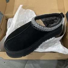 UGG Tasman Slipper Black Size 8 Women's 5955-BLK NEW IN HAND 