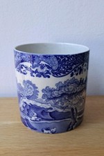 Vintage Spode Cache Pot Jar Blue Transferware Copeland Made In UK