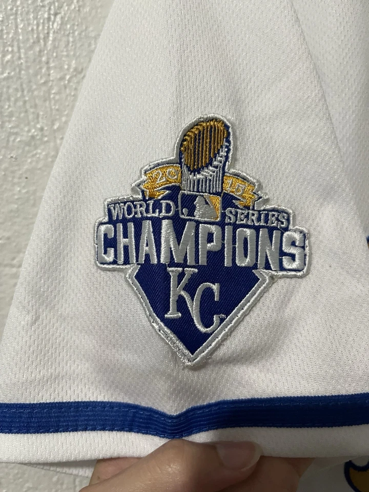 Camiseta Alex Gordon Kansas City Royals Majestic 2015 Serie Mundial Campeones Talla 44 Foto 4 de 4
