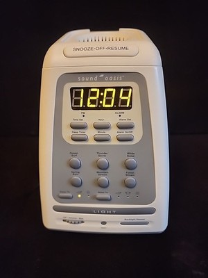 Sound Oasis Natural Wake Up & Sleep System Alarm Clock Sound Machine Bls-100so