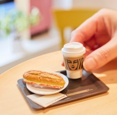 置物 rest here STARBUCKS JAPAN REWARDS Miniature Collection “For Here” | eBay