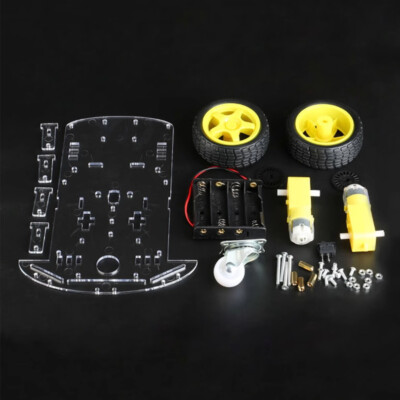 2WD Smart Robot Car Chassis Kit/Speed Encoder Battery Box Arduino 2 Motor New