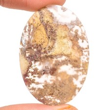 24X36X3 MM SIZE 23.40Ct NATURAL Indonesian Moss Agate OVAL SHAPE LOOSE Gemstone