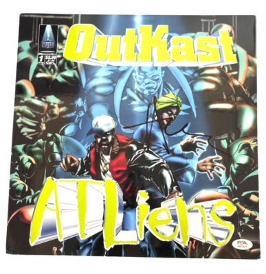 ANDRE 3000 SIGNED AUTO OUTKAST ATLIENS ALIENS ALBUM RARE BIG BOI