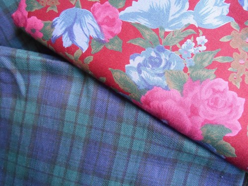 WINTER TWILL VINTAGE FABRIC - TARTAN PLAIN FLORAL CHECK SPOT - P/MT orCUT LENGTH - Bild 48 von 51