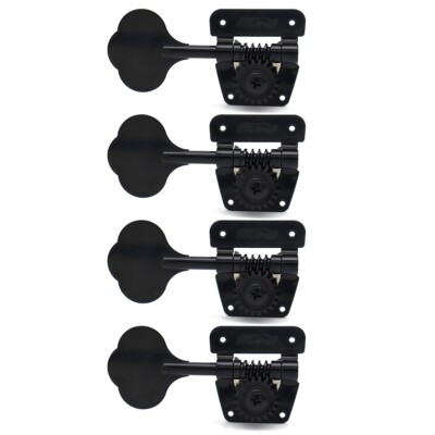 4L Wilkinson Open Frame Bass Tuners Machine Heads for Jazz J/P Bass WJBL-200-BK