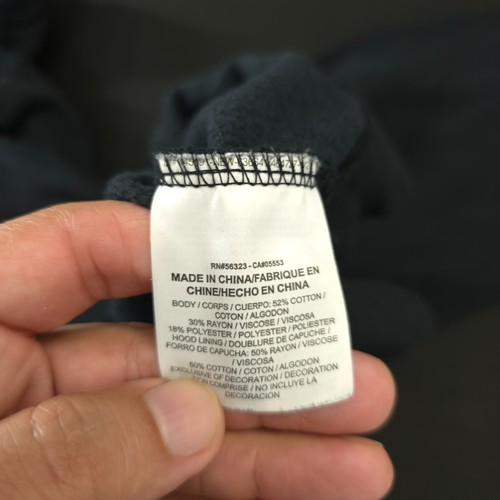Nike Hoodie Womens 2X Gold Print Logo Funnel Neck Black Mid Weight Swoosh Spell - Picture 15 of 18