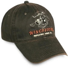 Winchester Dark Brown Weathered Cotton Cap