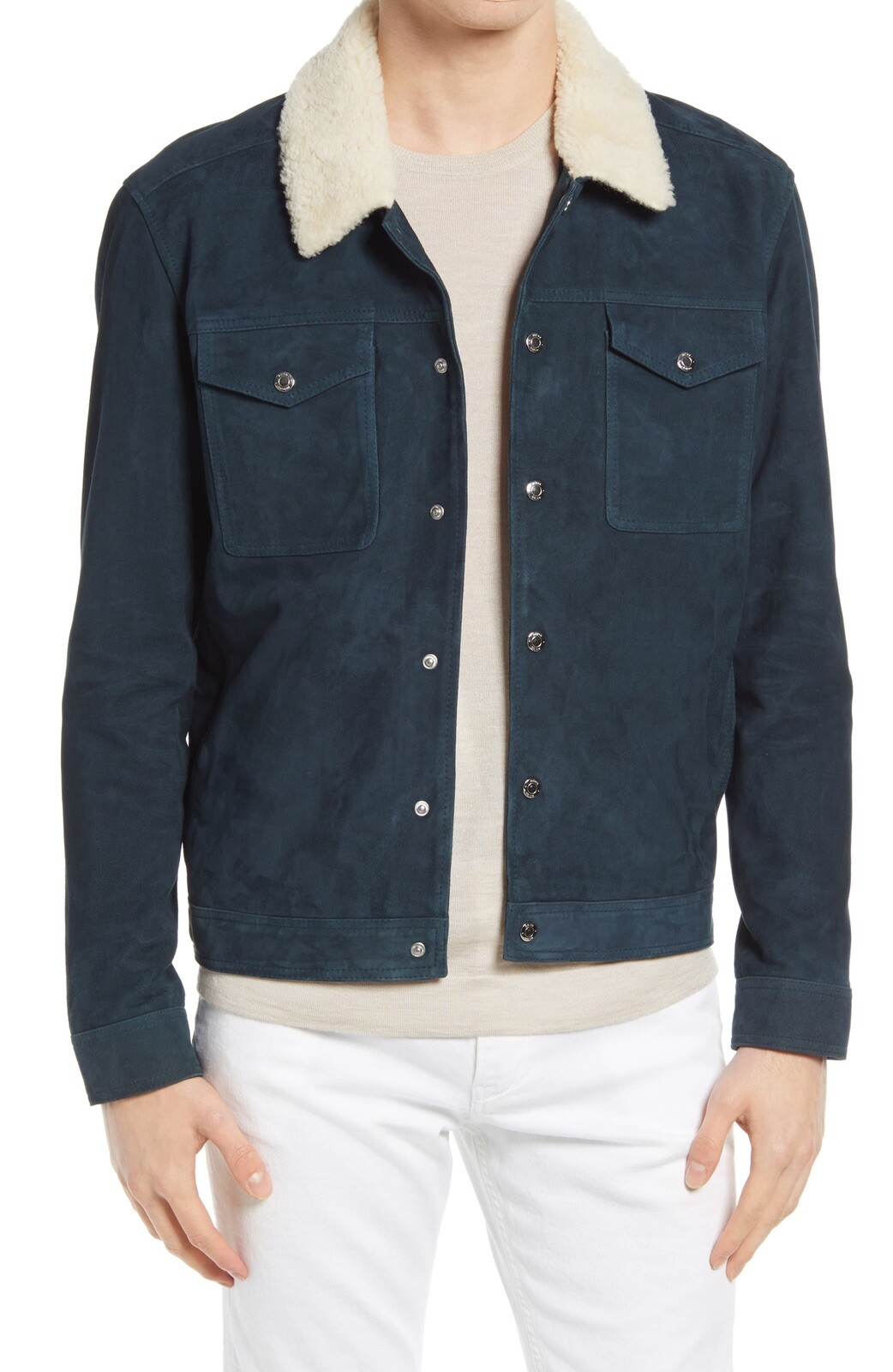 Reiss Miles Suede and Shearling Truck 