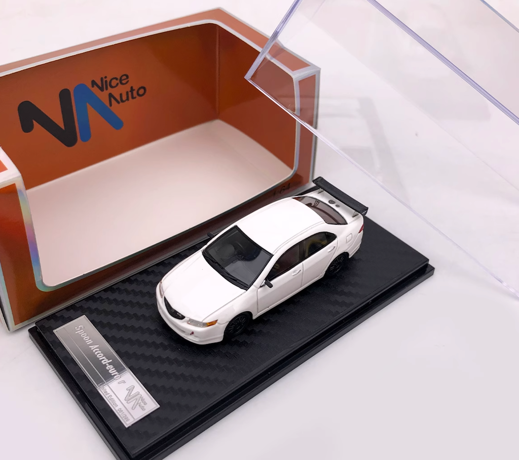 Modèle Réduit Honda Accord Euro R 1:64 - Blanc - Neuf En Résine - 2023