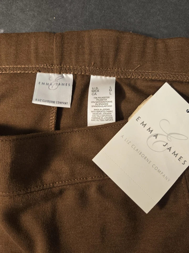 Maxi Falda Lápiz Vintage Emma James por Liz Claiborne Marrón Talla L con Etiquetas Foto 3 de 4
