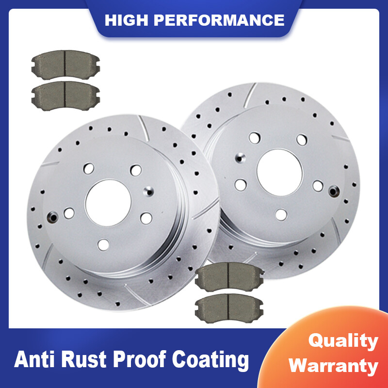 REAR Brakes Rotors Ceramic Brake Pads for Chevy Equinox GMC Terrain