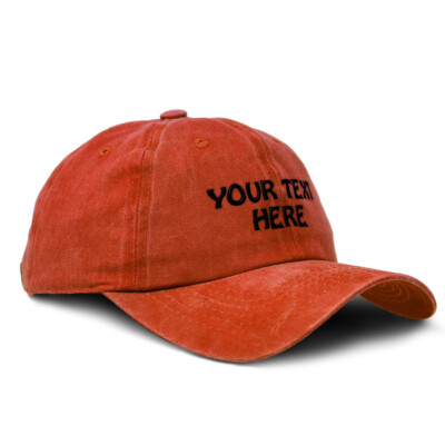 Custom Embroidered Soft Washed Baseball Cap Cotton Dad Hats for Men & Women