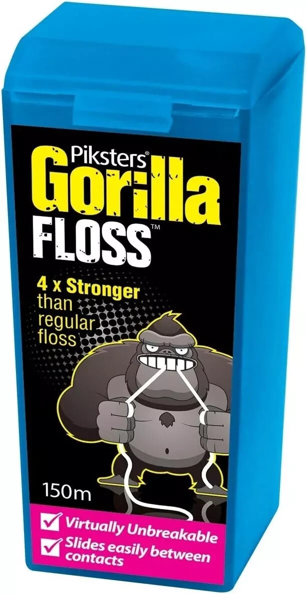 Piksters Gorilla Floss 150m Extra Strong Shred Resistant Dental Floss Oral Care