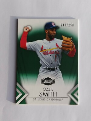 2012 Topps Triple Threads  ** EMERALD **  #79 Ozzie Smith #D / 250  RARE !!
