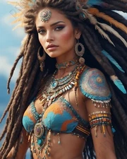 Native American Girl Model Photo Risque 8x10 Art Print C10777