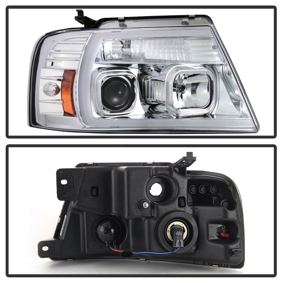 2004 2005 2006 2007 2008 Ford F150 LOBO LED Tube Projector Headlights ...