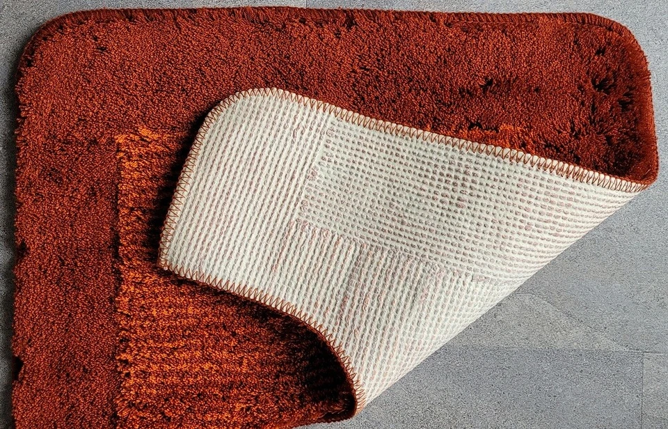 Simply Terra (Terra di Siena) WC-Vorleger WC-Matte mit Ausschnitt 55x55cm.  - Bild 4 von 4